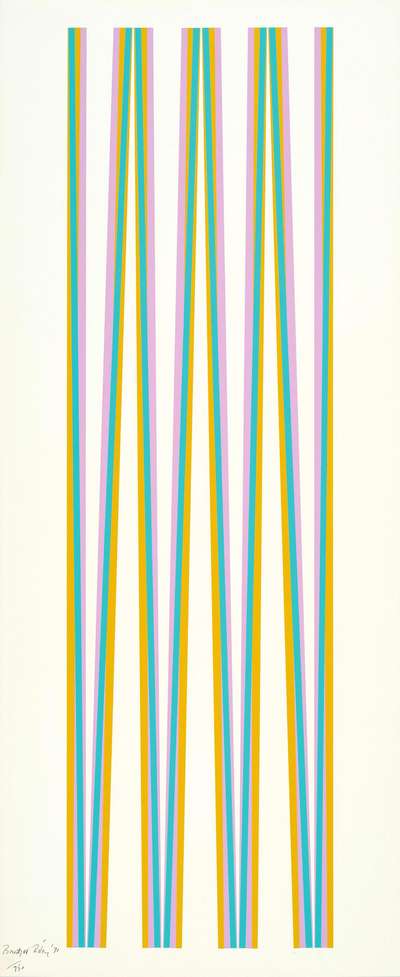Elongated Triangles 3 - Signed Print by Bridget Riley 1971 - MyArtBroker