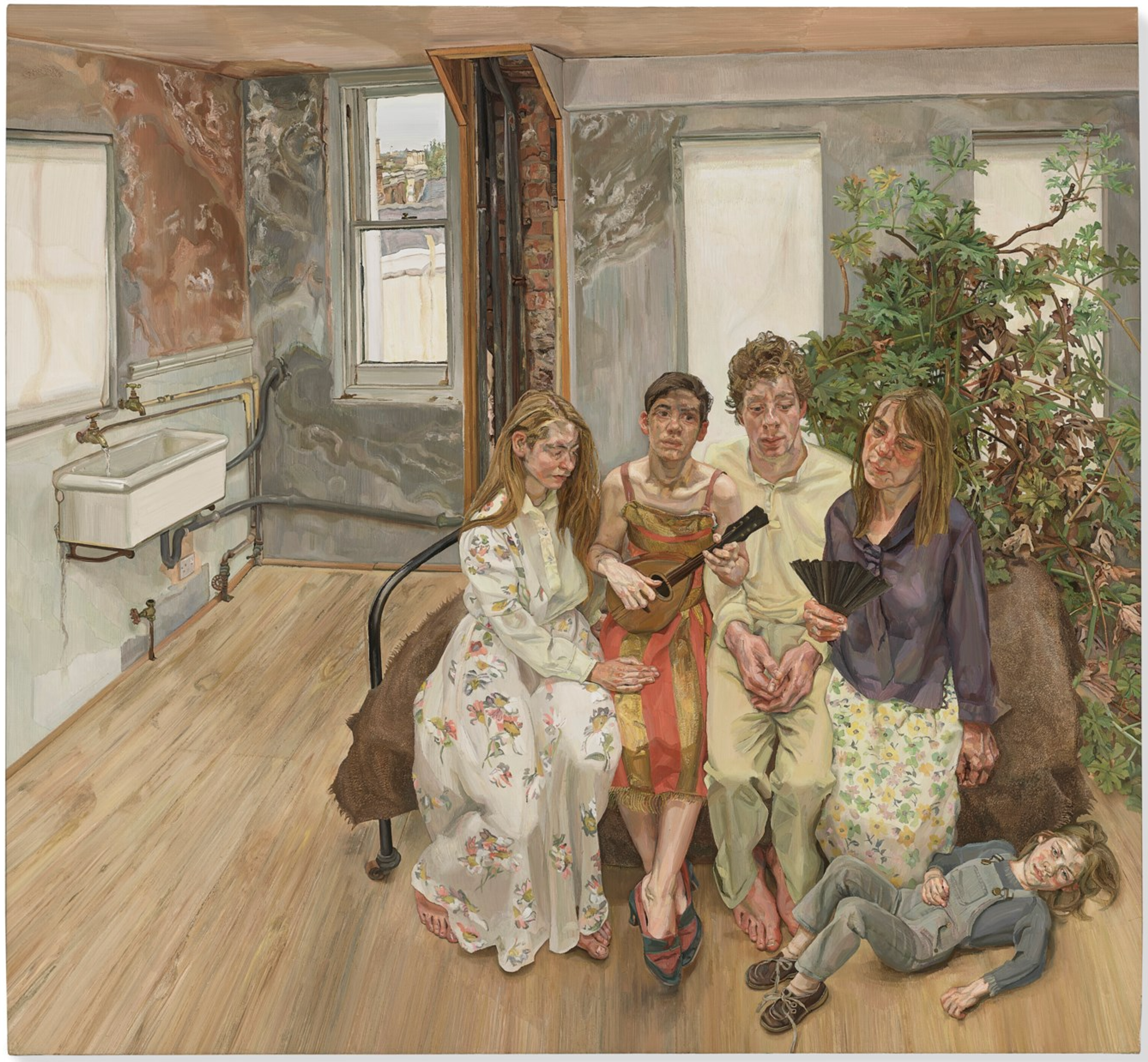 Large Interior, W11 (after Watteau) by Lucian Freud - Christie's 