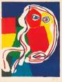 Karel Appel: L'Hibou Rouge - Signed Print