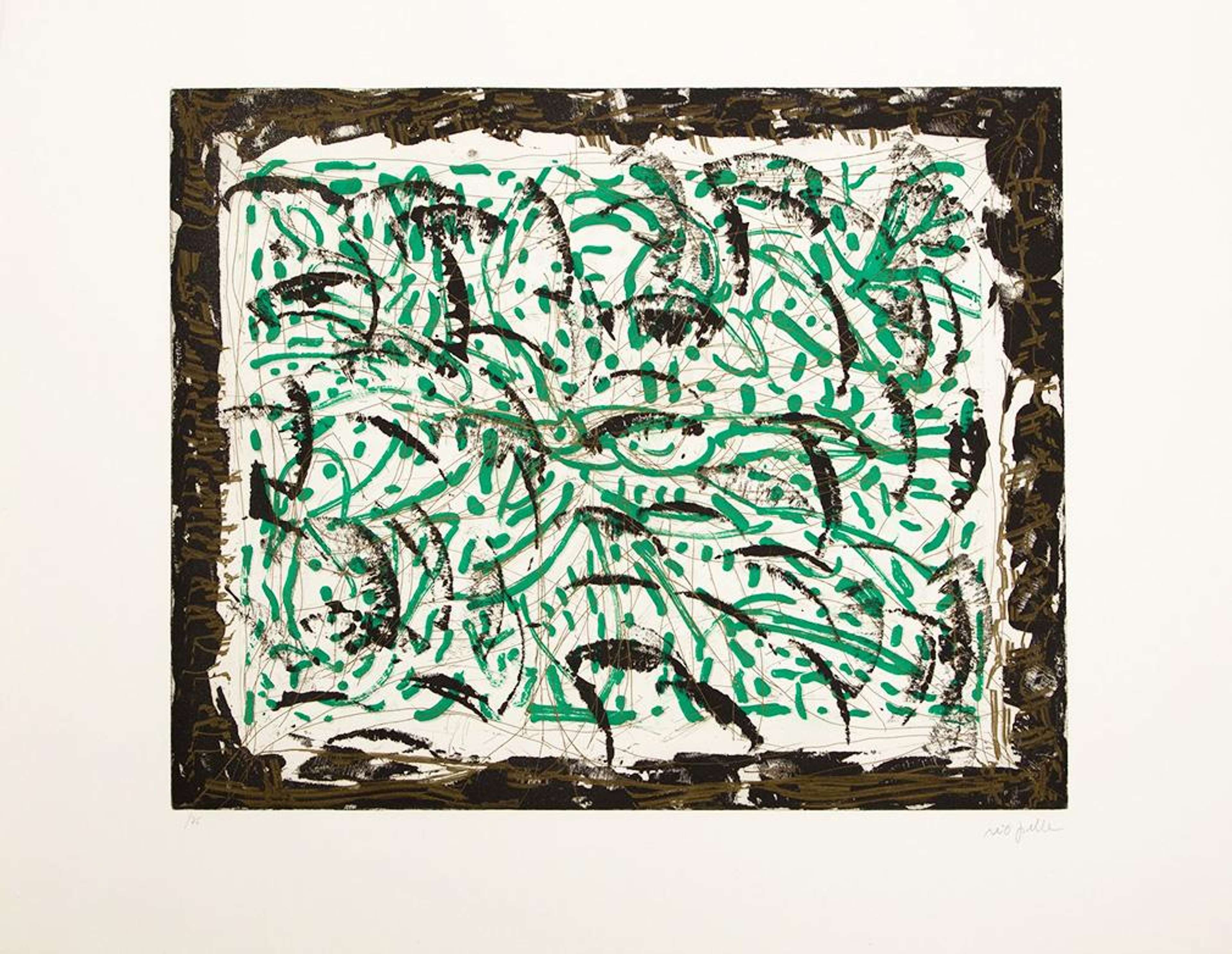 Les Mouches À Marier No. 2 - Signed Print by Jean-Paul Riopelle 1985 - MyArtBroker