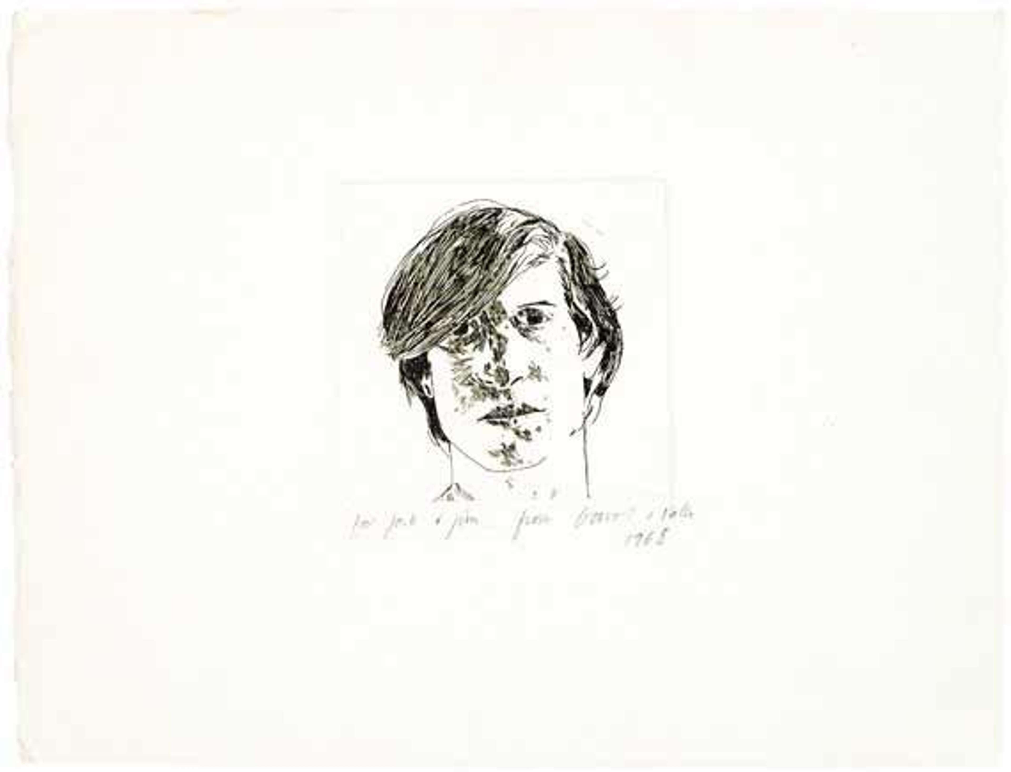 Peter Schlesinger par David Hockney - MyArtBroker