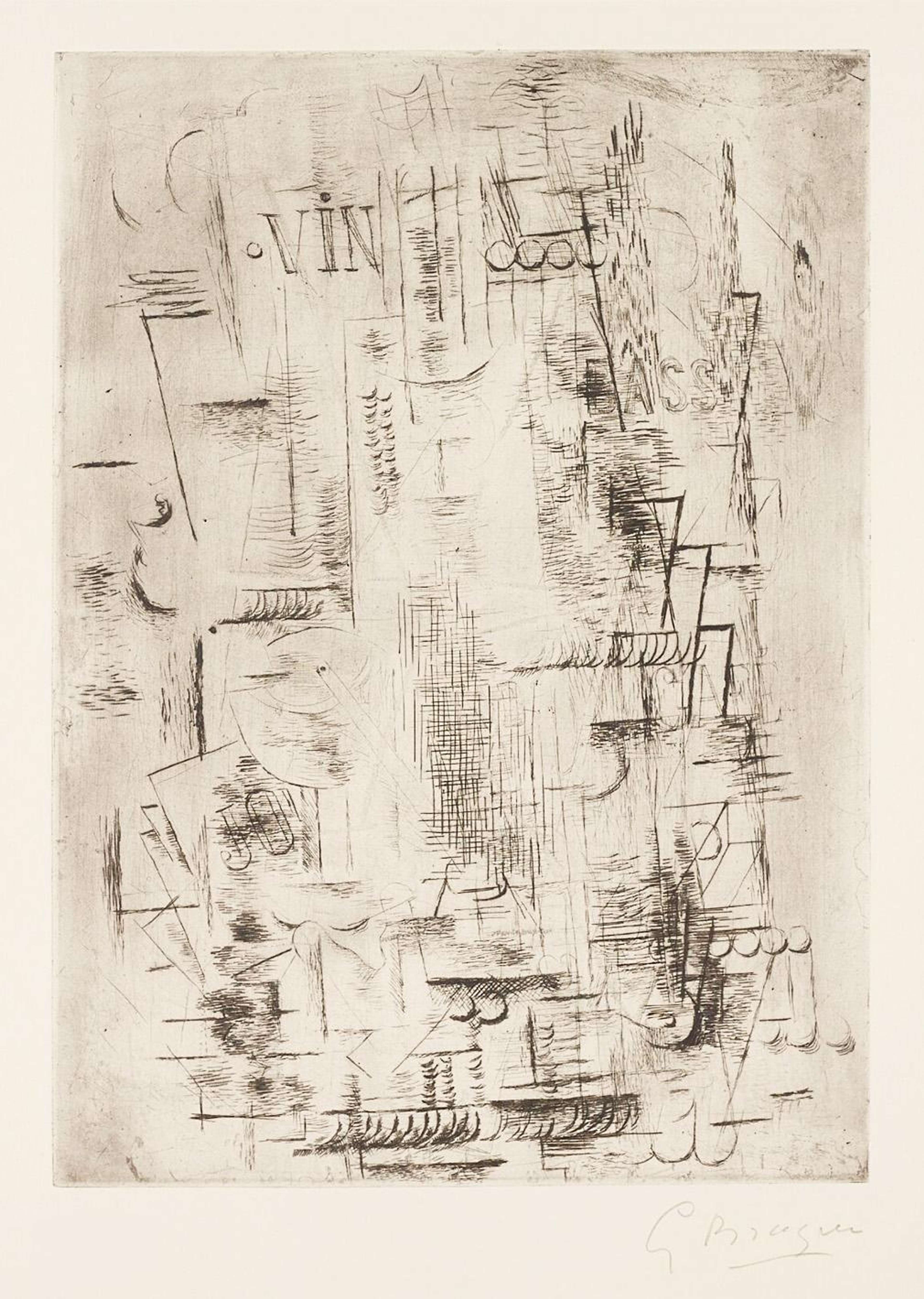 Bass - Signed Print by Georges Braque 1950 - MyArtBroker