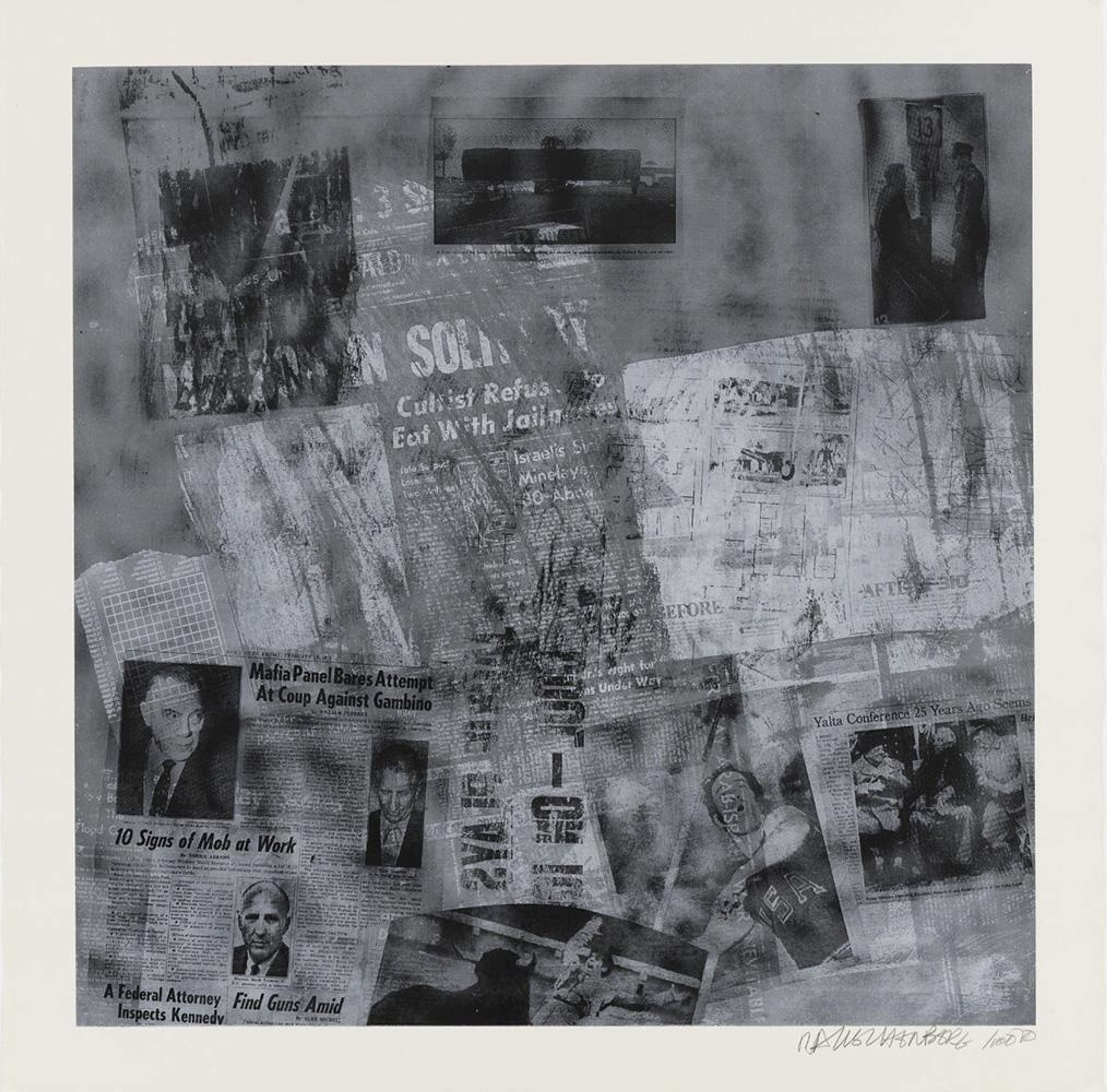 Surface VI - Signed Print by Robert Rauschenberg 1970 - MyArtBroker