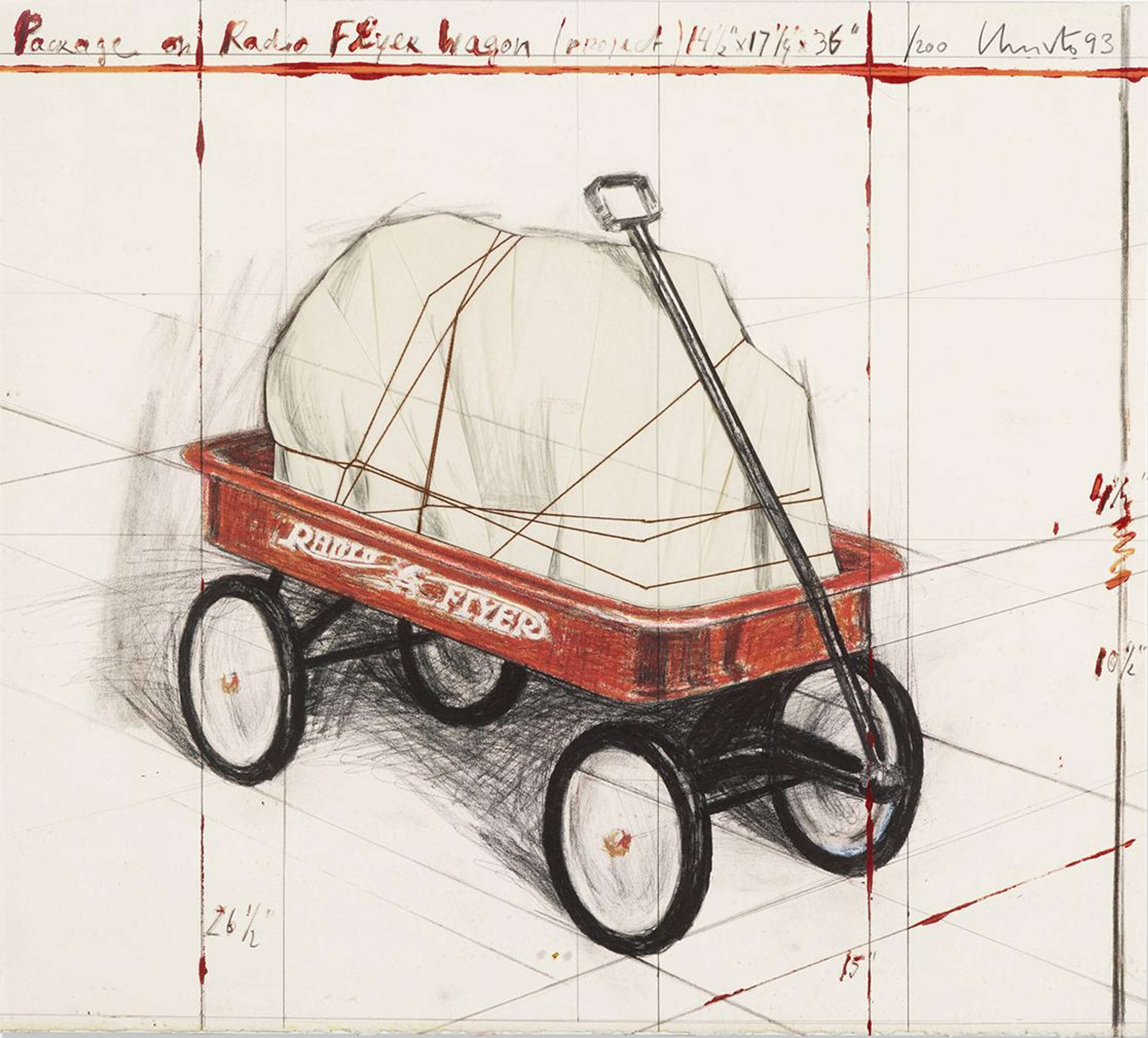 Package On Radio Flyer, Project - Signed Print by Christo 1993 - MyArtBroker