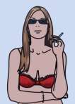 Ruth Smoking 4 - Signed Print