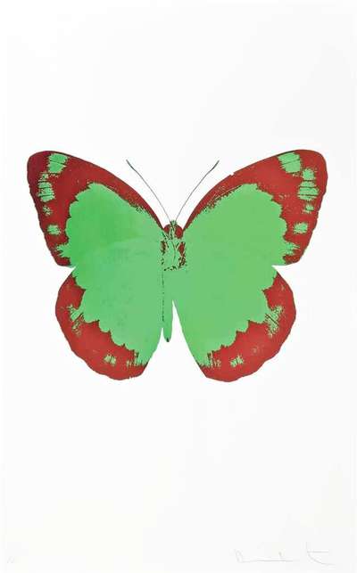 The Souls II (emerald green, burgundy and blind impression) - Signed Print by Damien Hirst 2010 - MyArtBroker