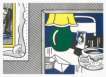 Two Paintings: Green Lamp - Signed Print