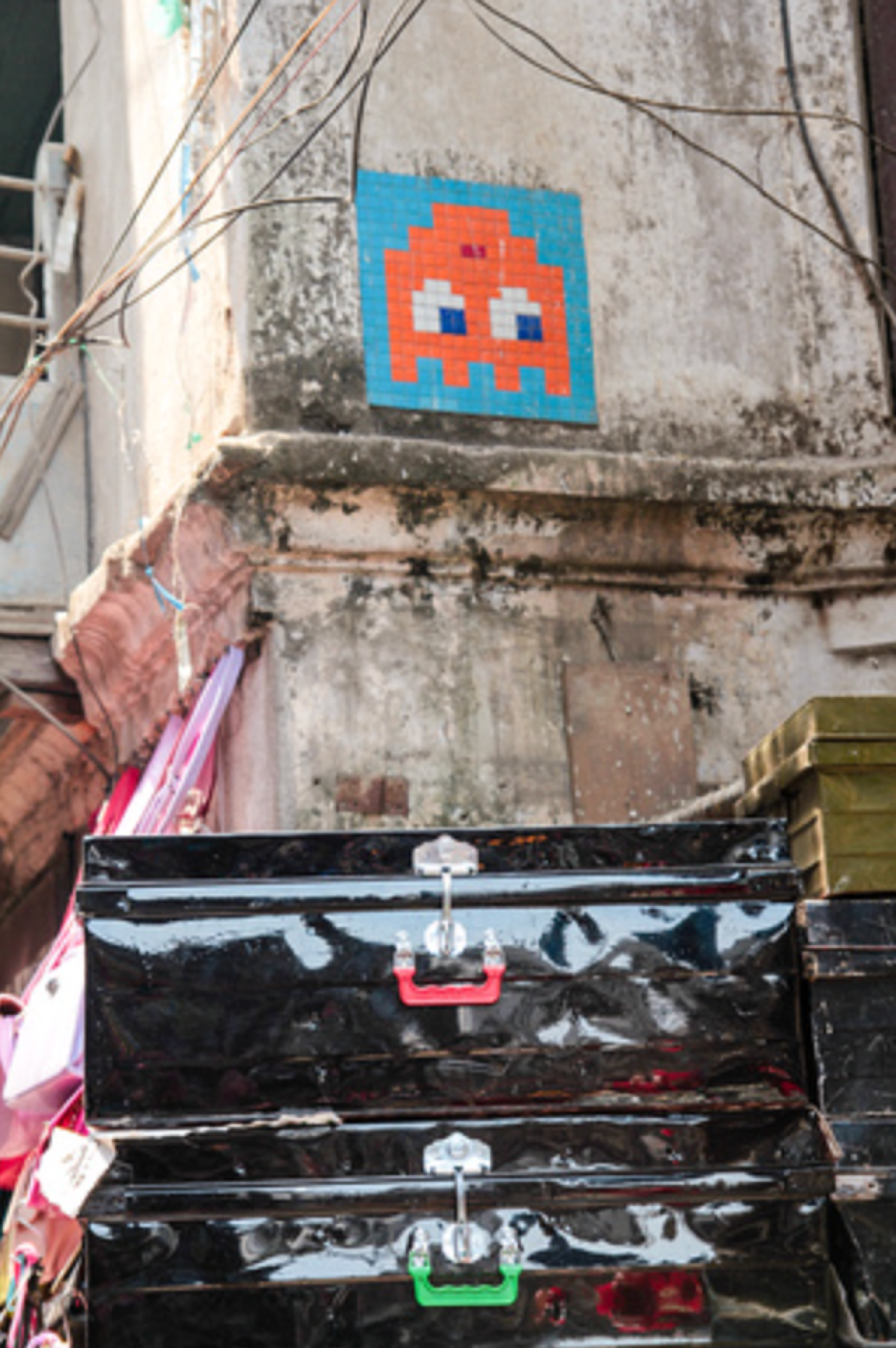 Mosaïque à Ason Chowk, Katmandou par Invader