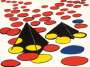 Alexander Calder: Black Pyramids - Signed Print