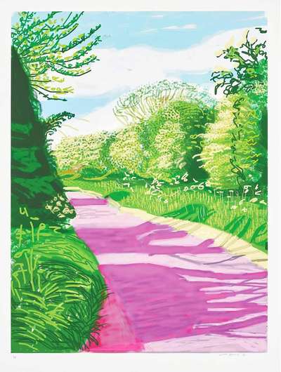 The Arrival Of Spring In Woldgate, East Yorkshire In 2011 (twenty eleven) - 31 May, No. 2 - Signed Print by David Hockney 2011 - MyArtBroker