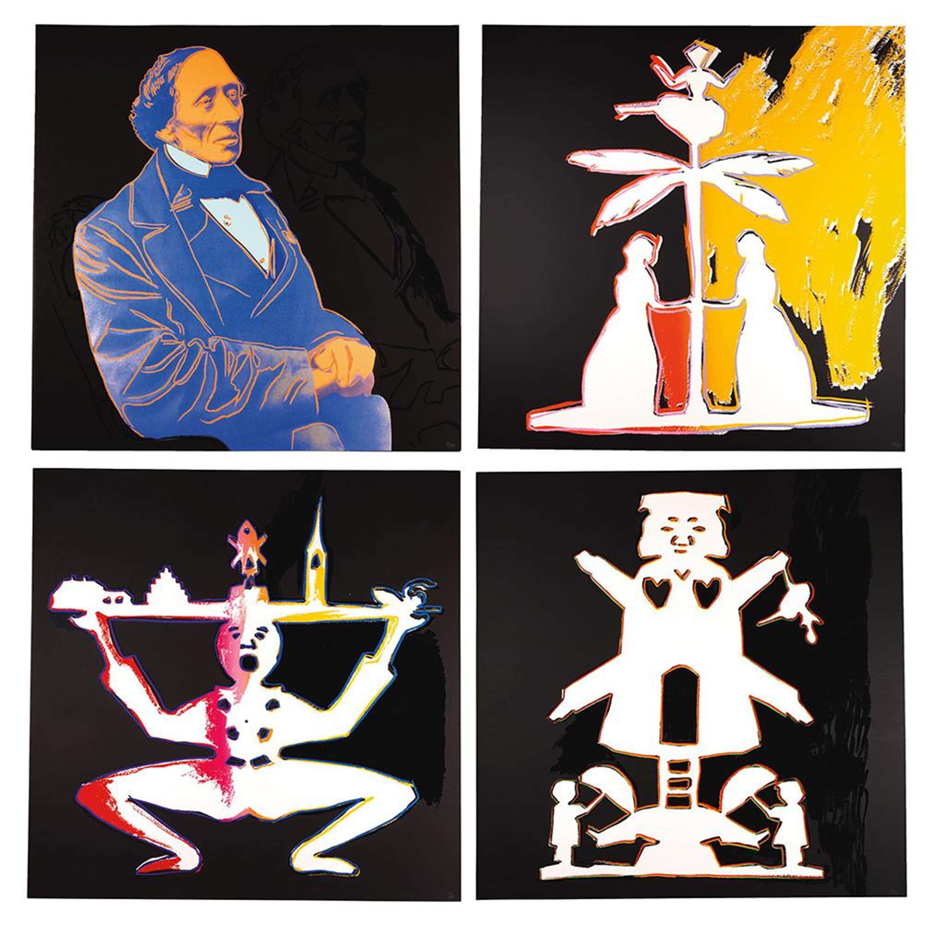 Hans Christian Andersen (F. & S. II.398-401) (complete set) - Signed Print by Andy Warhol 1987 - MyArtBroker