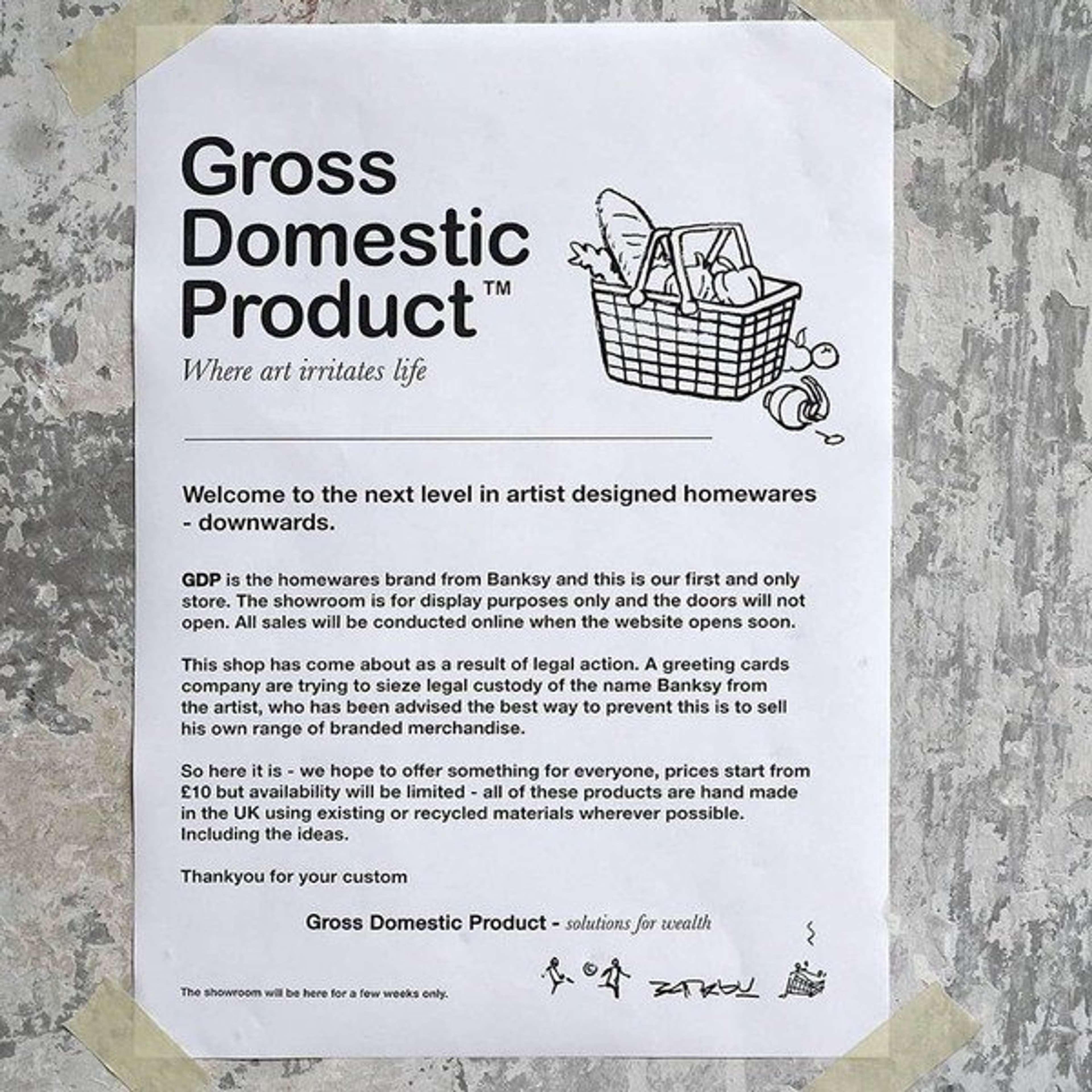 Banksy : Gross Domestic Product – L'histoire jusqu'à présent