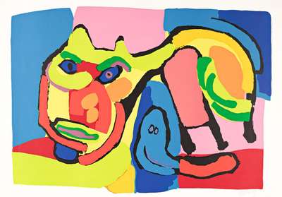 Cat - Signed Print by Karel Appel 1969 - MyArtBroker