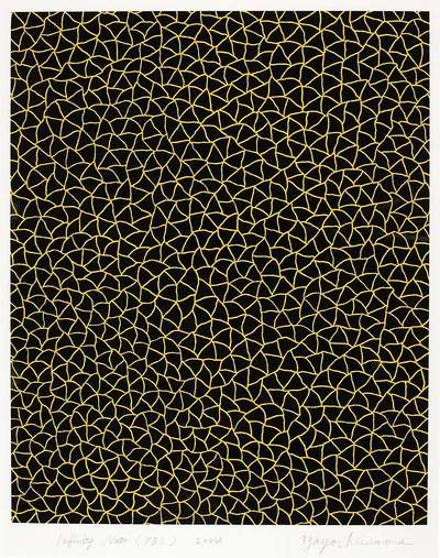 Infinity Nets (YBL) - Signed Print by Yayoi Kusama 2004 - MyArtBroker