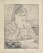 Tsuguharu Foujita: Self Portrait With Cat - Signed Print