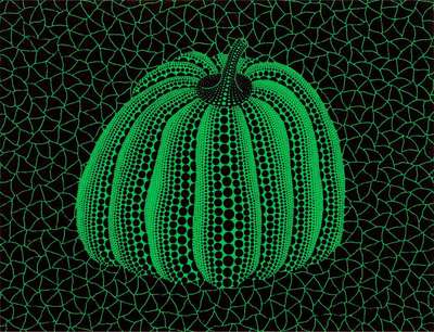Pumpkin (GY) - Signed Print by Yayoi Kusama 1996 - MyArtBroker