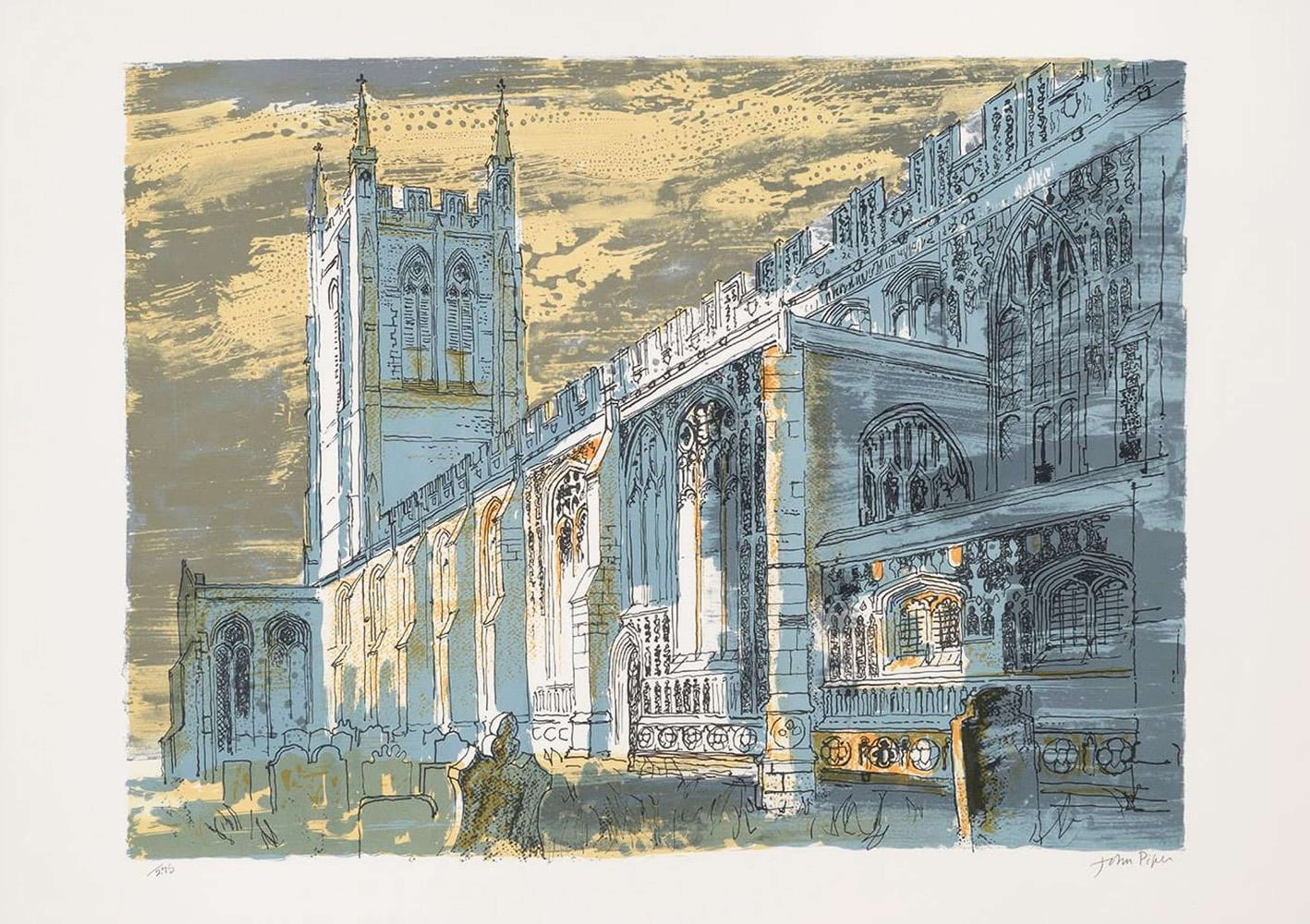 Long Melford Church - Signed Print by John Piper 1982 - MyArtBroker