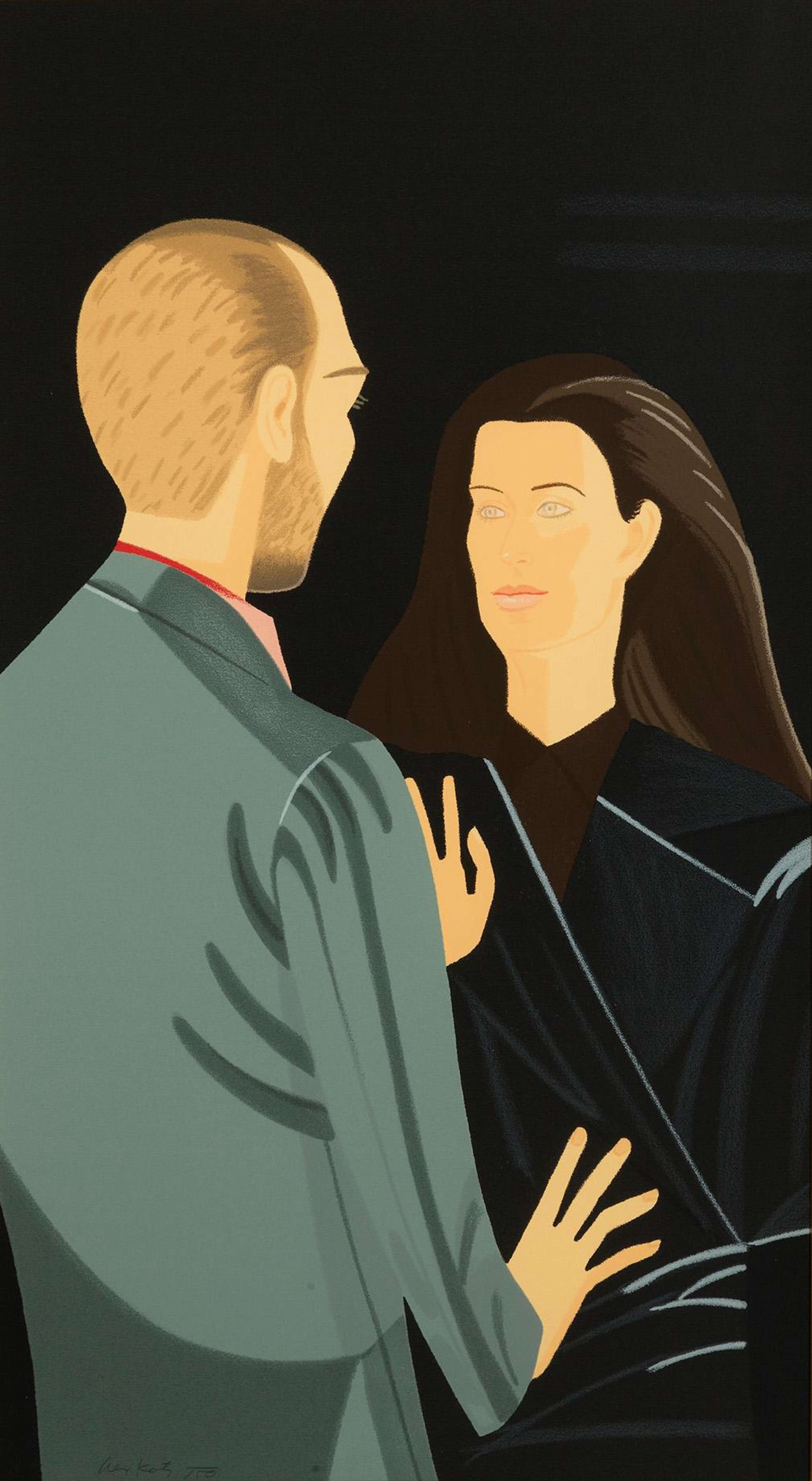 Pas De Deux III (Francesco And Alba Clemente) - Signed Print by Alex Katz 1994 - MyArtBroker