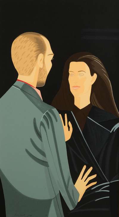 Pas De Deux III (Francesco And Alba Clemente) - Signed Print by Alex Katz 1994 - MyArtBroker