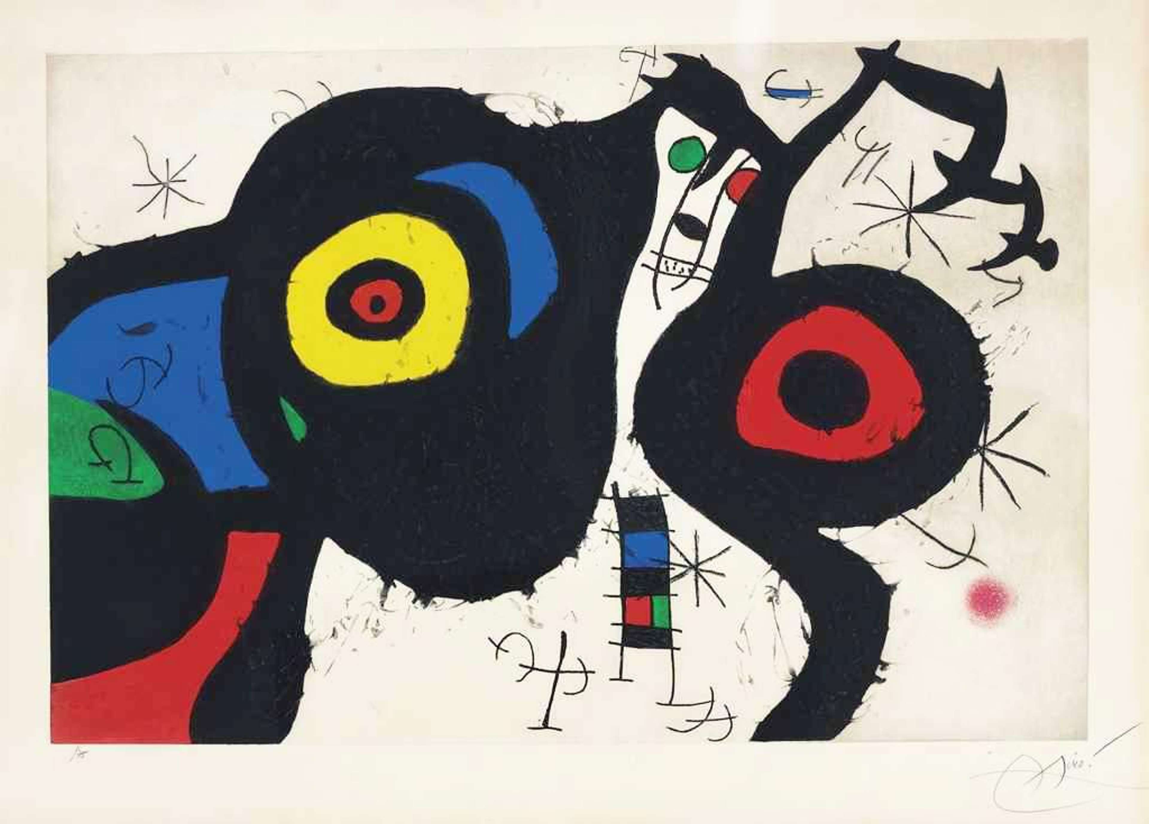 Les Deux Amis - Signed Print by Joan Miro 1969 - MyArtBroker