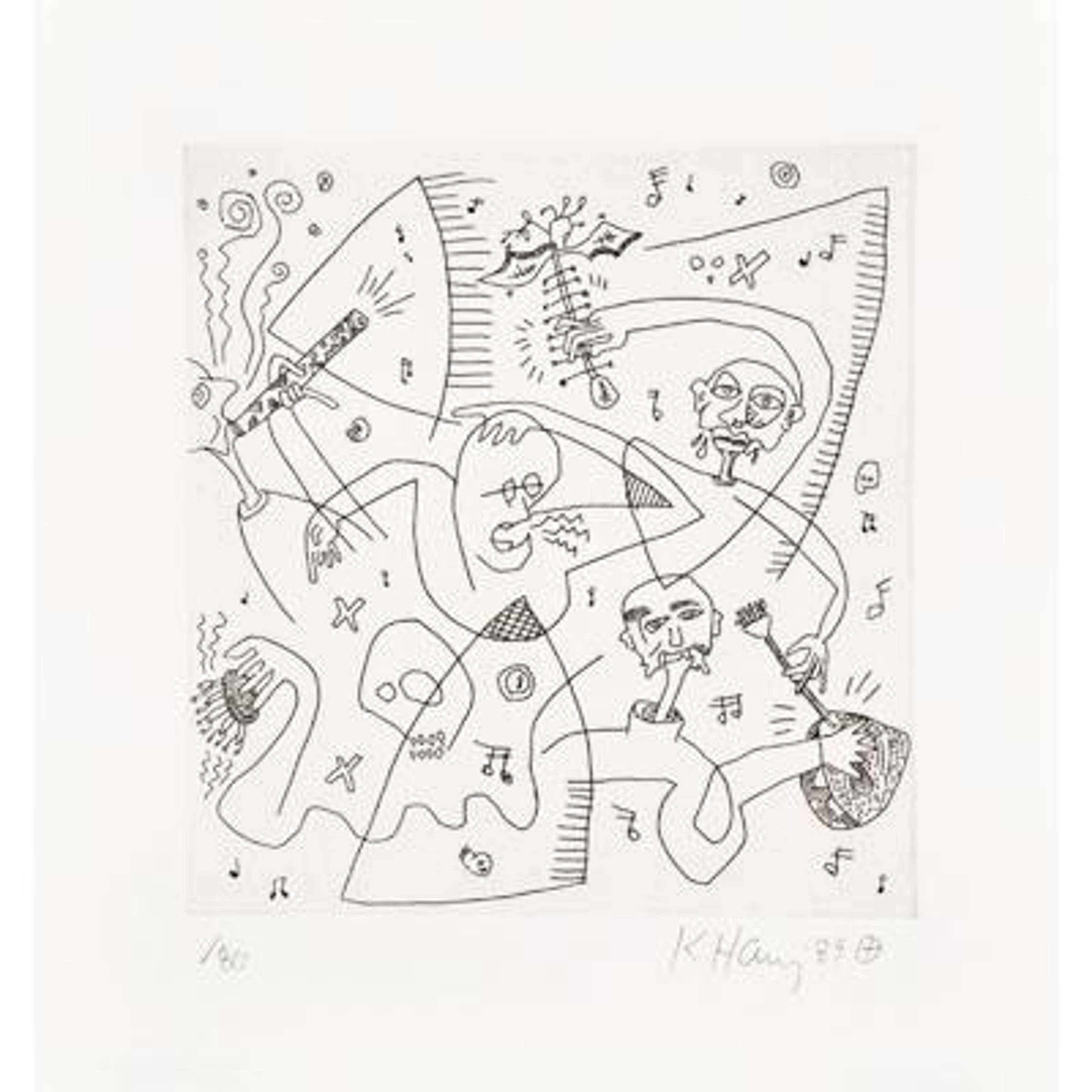 The Valley Page 10 - Signed Print by Keith Haring 1989 - MyArtBroker