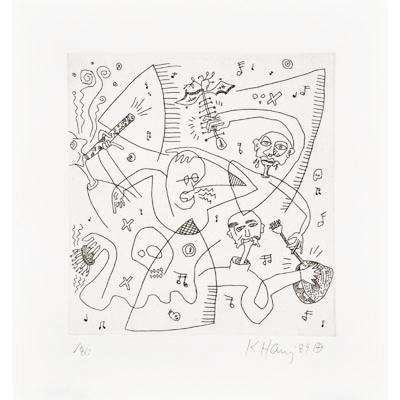 The Valley Page 10 - Signed Print by Keith Haring 1989 - MyArtBroker