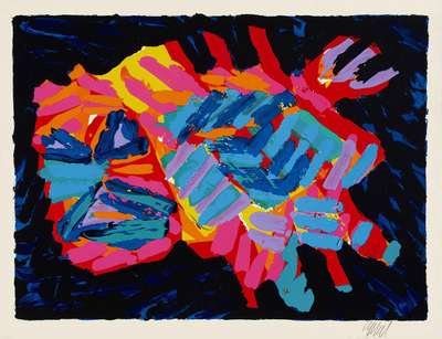 Devil Cat - Signed Print by Karel Appel 1978 - MyArtBroker