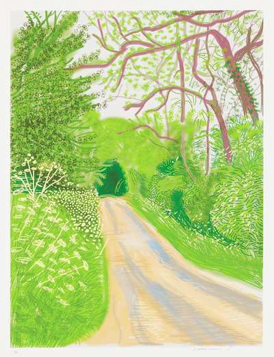 The Arrival Of Spring In Woldgate, East Yorkshire In 2011 (twenty eleven) - 16 May - Signed Print by David Hockney 2011 - MyArtBroker