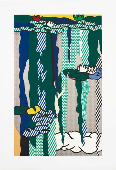 Water Lilies With Cloud - Signed Print by Roy Lichtenstein 1992 - MyArtBroker