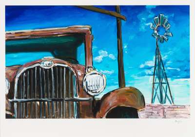 Wilton Iowa Farmyard (2019) - Signed Print by Bob Dylan 2019 - MyArtBroker