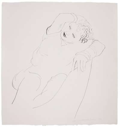 Celia Reclining - Signed Print by David Hockney 1979 - MyArtBroker