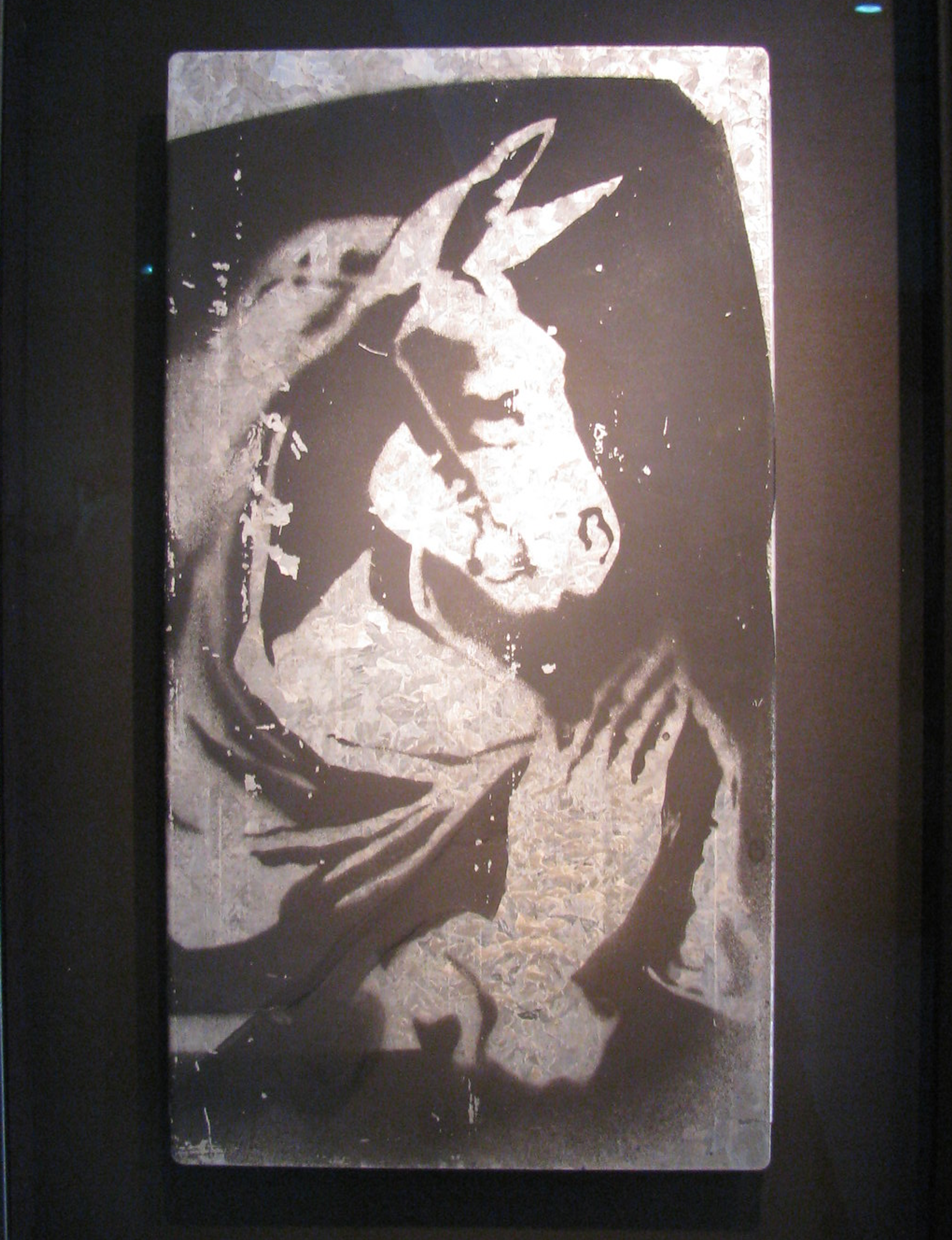 L'œuvre « Horse On Steel » de Banksy