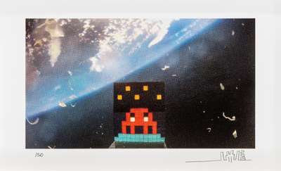 Art4Space - Signed Print by Invader 2013 - MyArtBroker