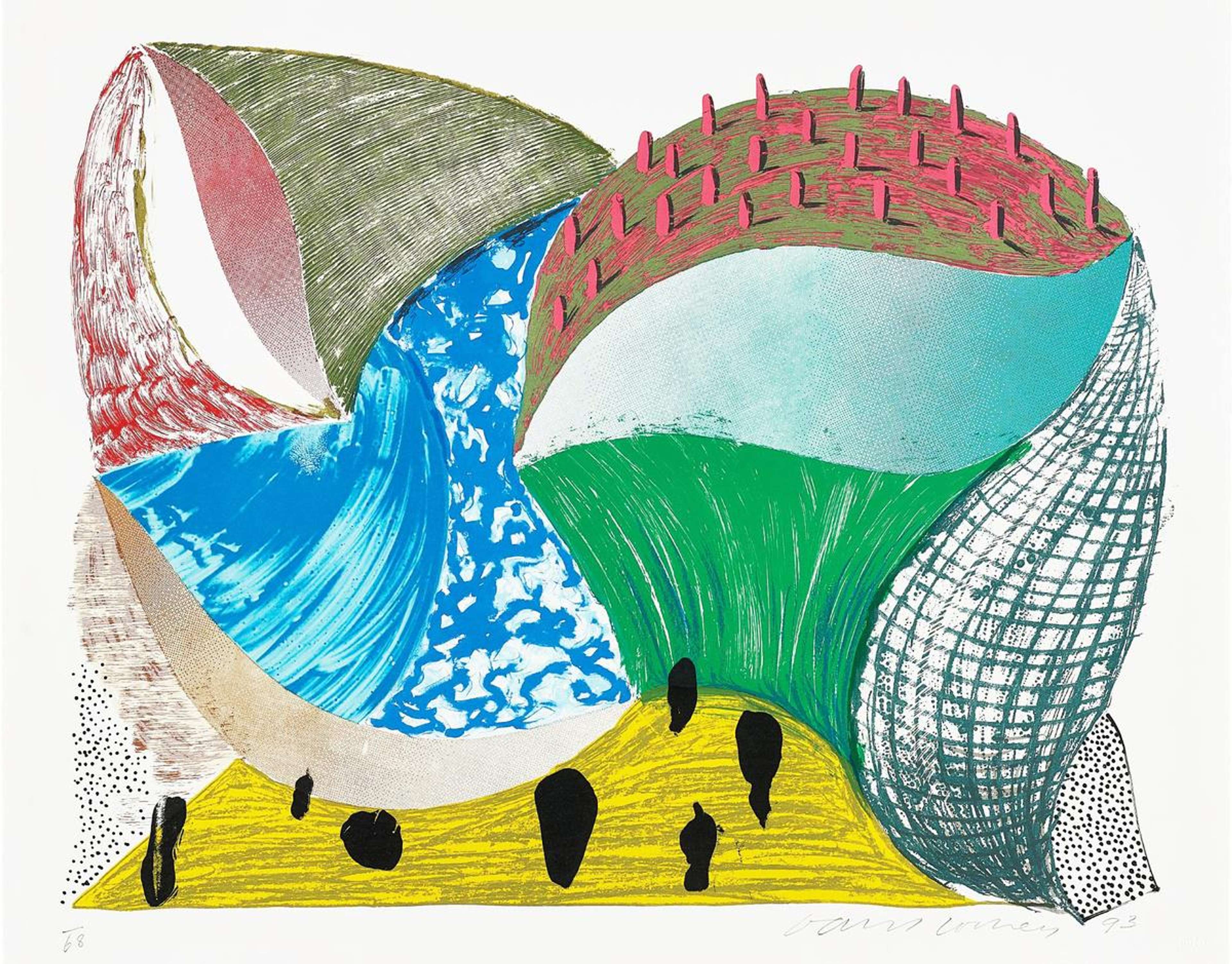 Gorge d'Incre - Signed Print by David Hockney 1993 - MyArtBroker