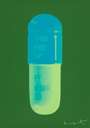 Damien Hirst: The Cure (forest green, turquoise, acid green) - Signed Print