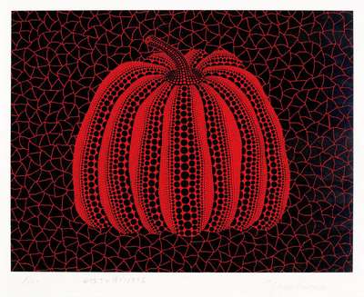 Pumpkin (RY) , Kusama 233 - Signed Print by Yayoi Kusama 1996 - MyArtBroker