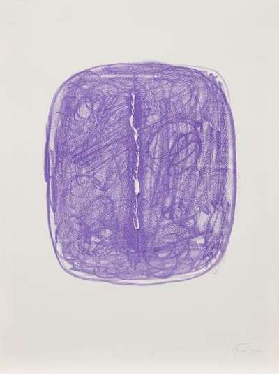 Concetto Spaziale (R. & R. L-29) - Signed Print by Lucio Fontana 1967 - MyArtBroker