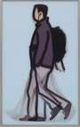 Julian Opie: Student - Signed Print