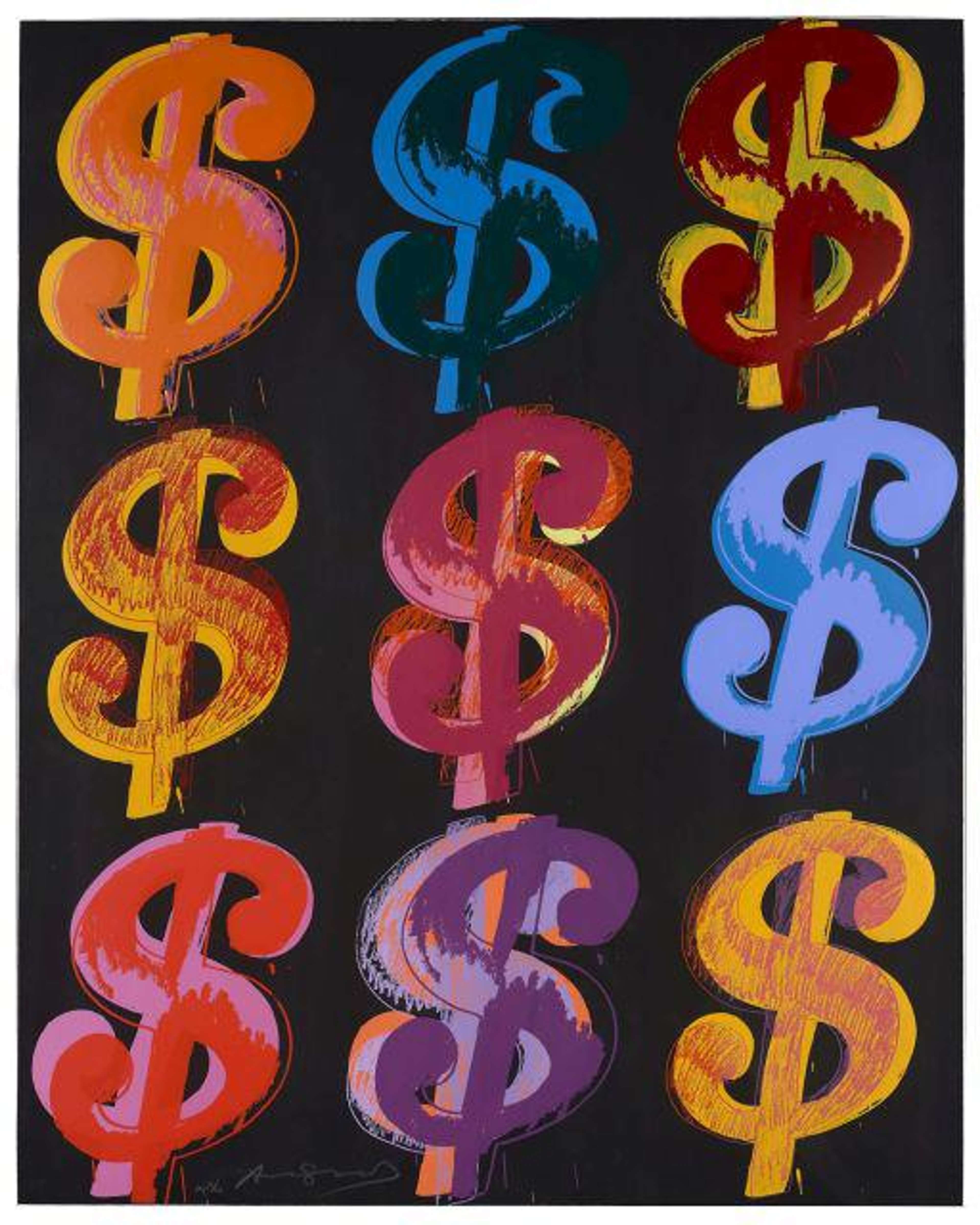 Dollar Sign 9 (AP) Andy Warhol