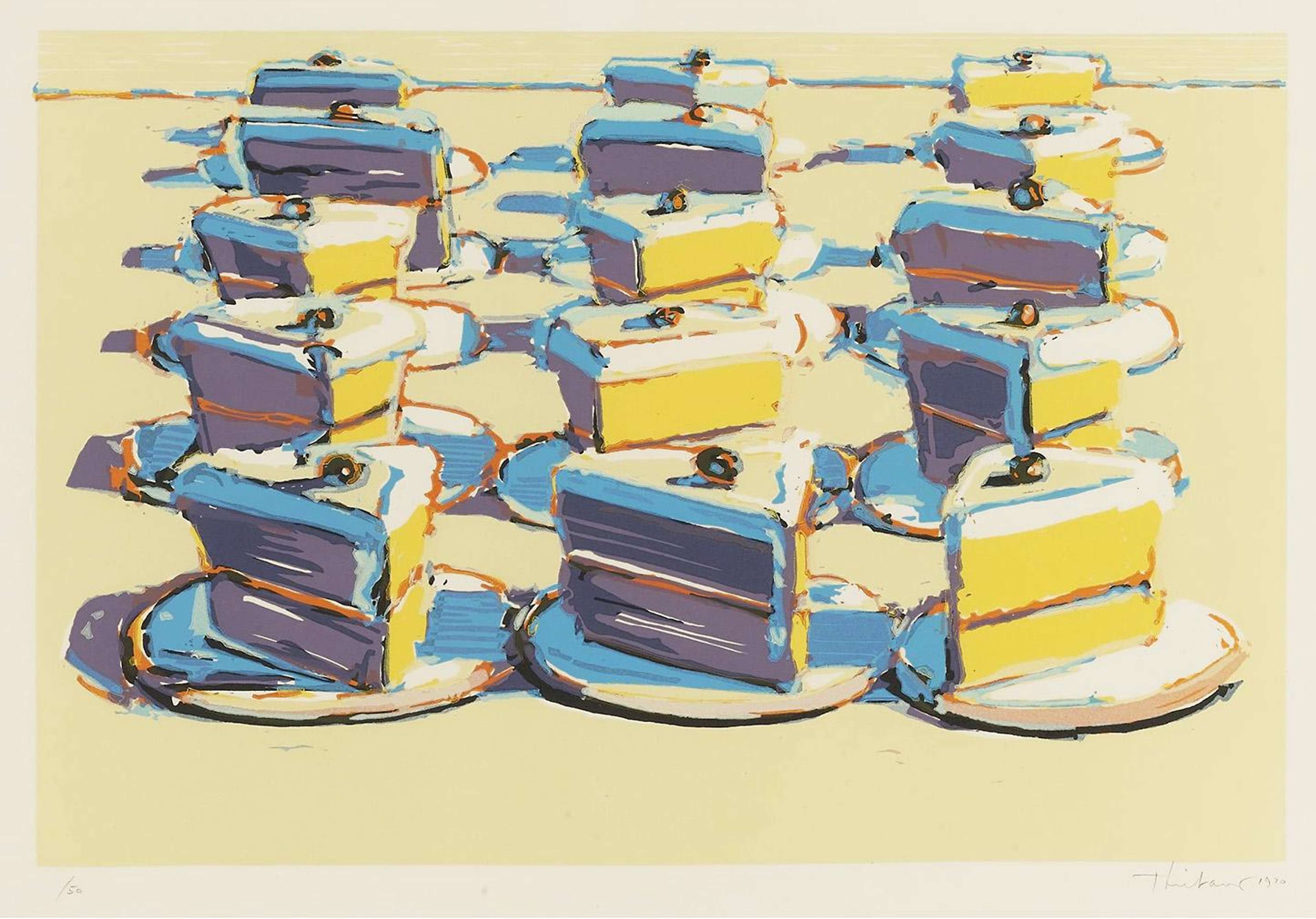 Boston Cremes - Signed Print by Wayne Thiebaud 1970 - MyArtBroker