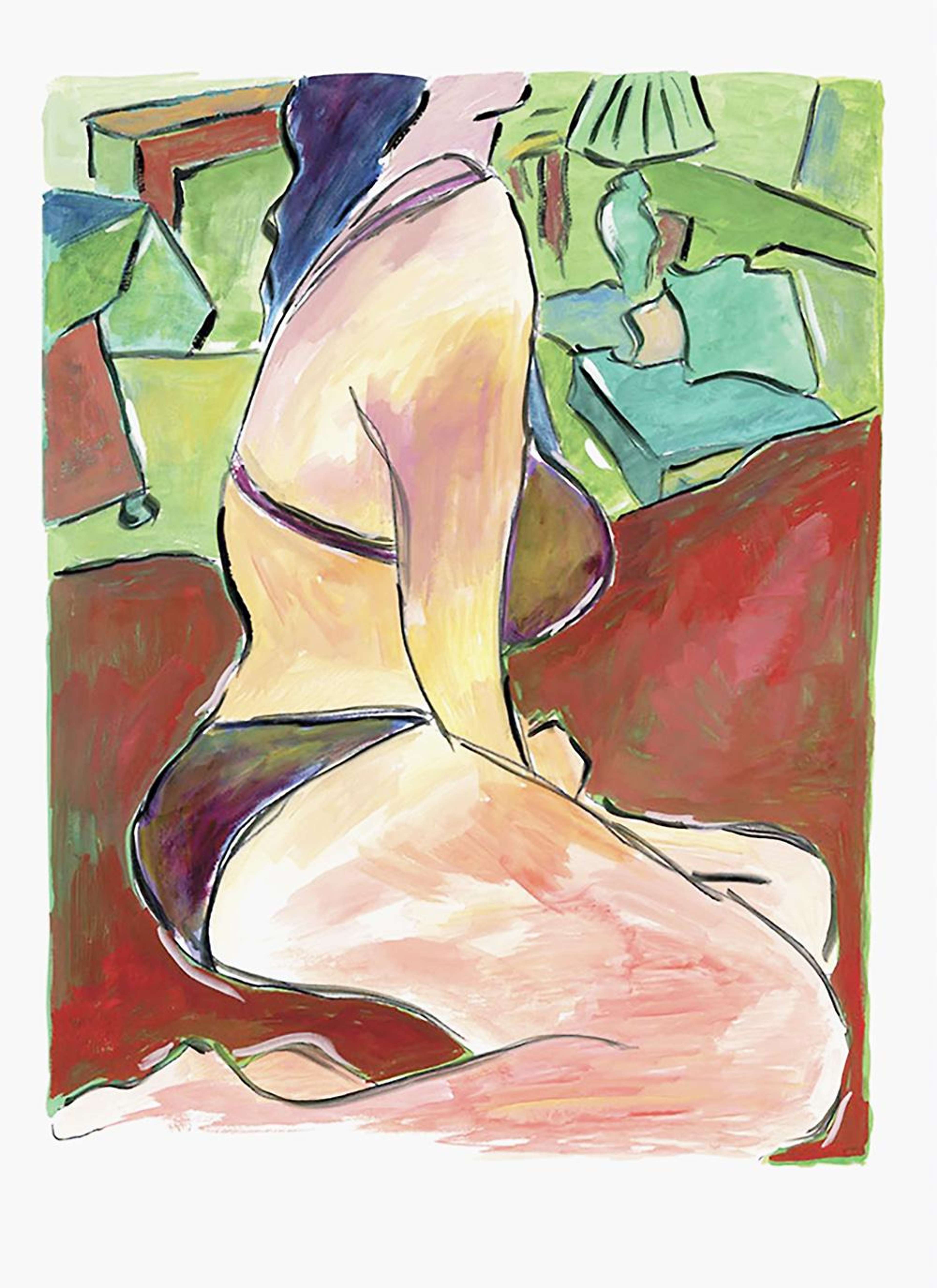 Woman On A Bed (2010) - Signed Print by Bob Dylan 2010 - MyArtBroker