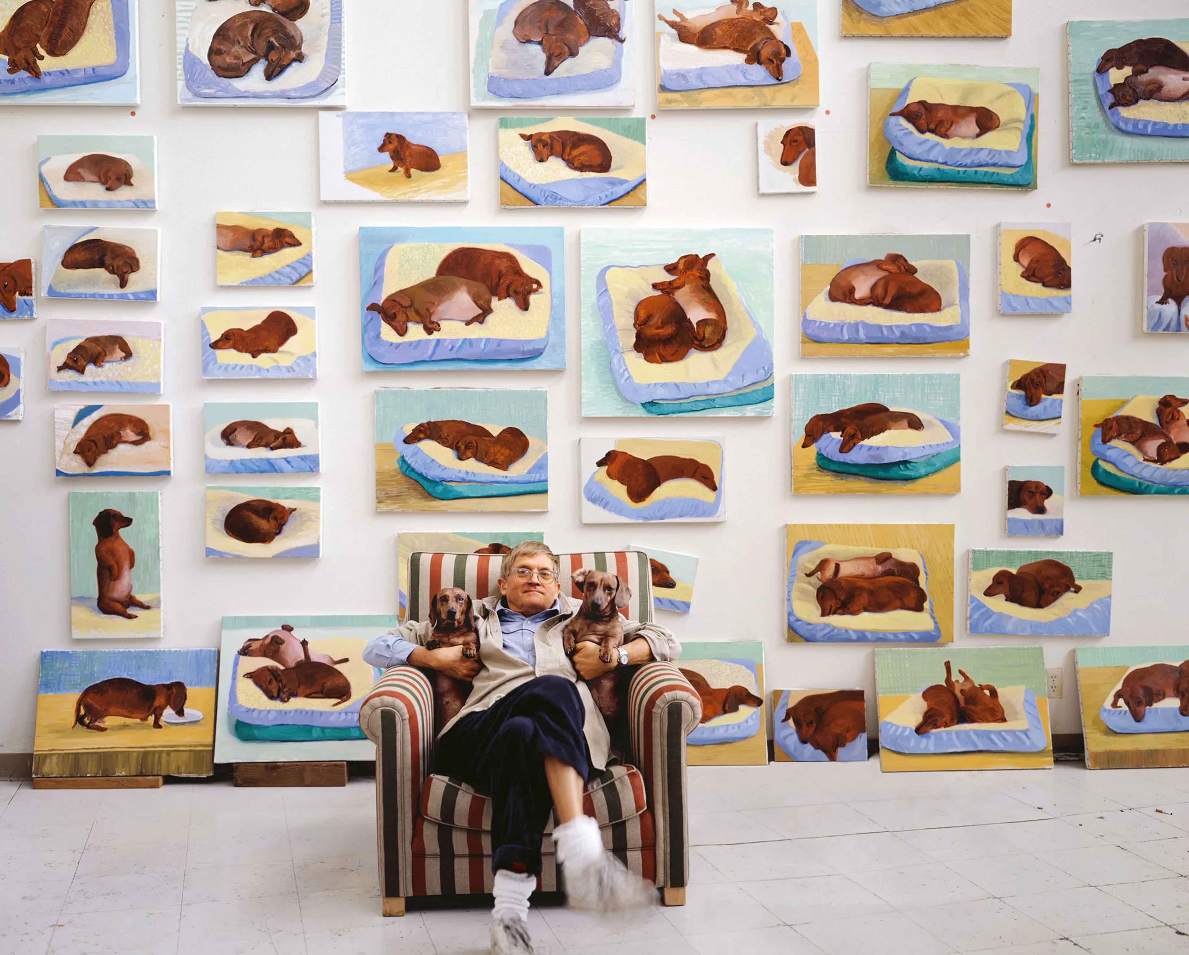 Le meilleur ami de l’homme : l’amour de David Hockney pour les teckels
