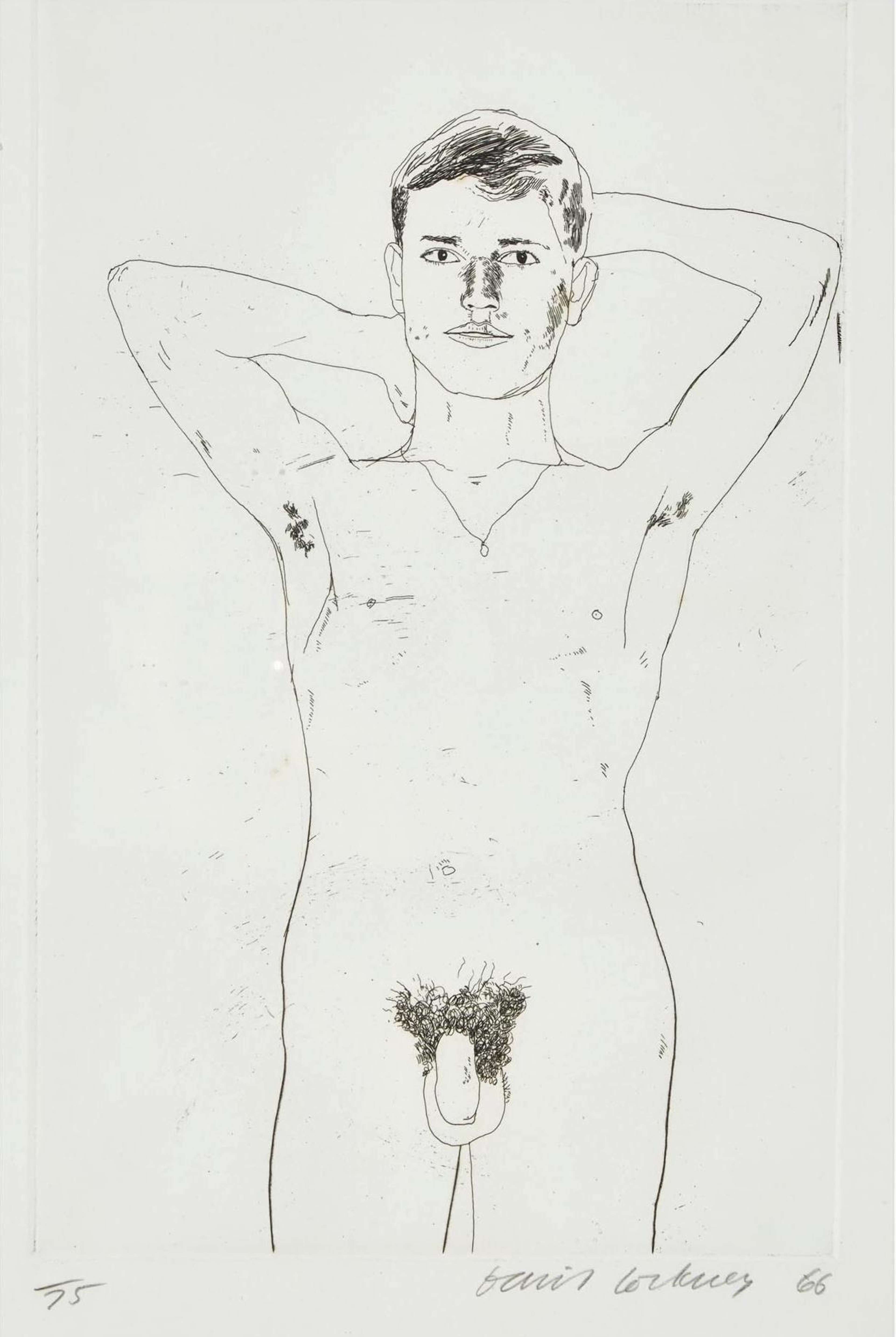 In An Old Book - Signed Print by David Hockney 1966 - MyArtBroker
