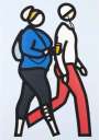 Julian Opie: New York Couple 8 - Signed Print