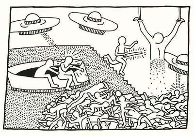 The Blueprint Drawings 2 - Signed Print by Keith Haring 1990 - MyArtBroker