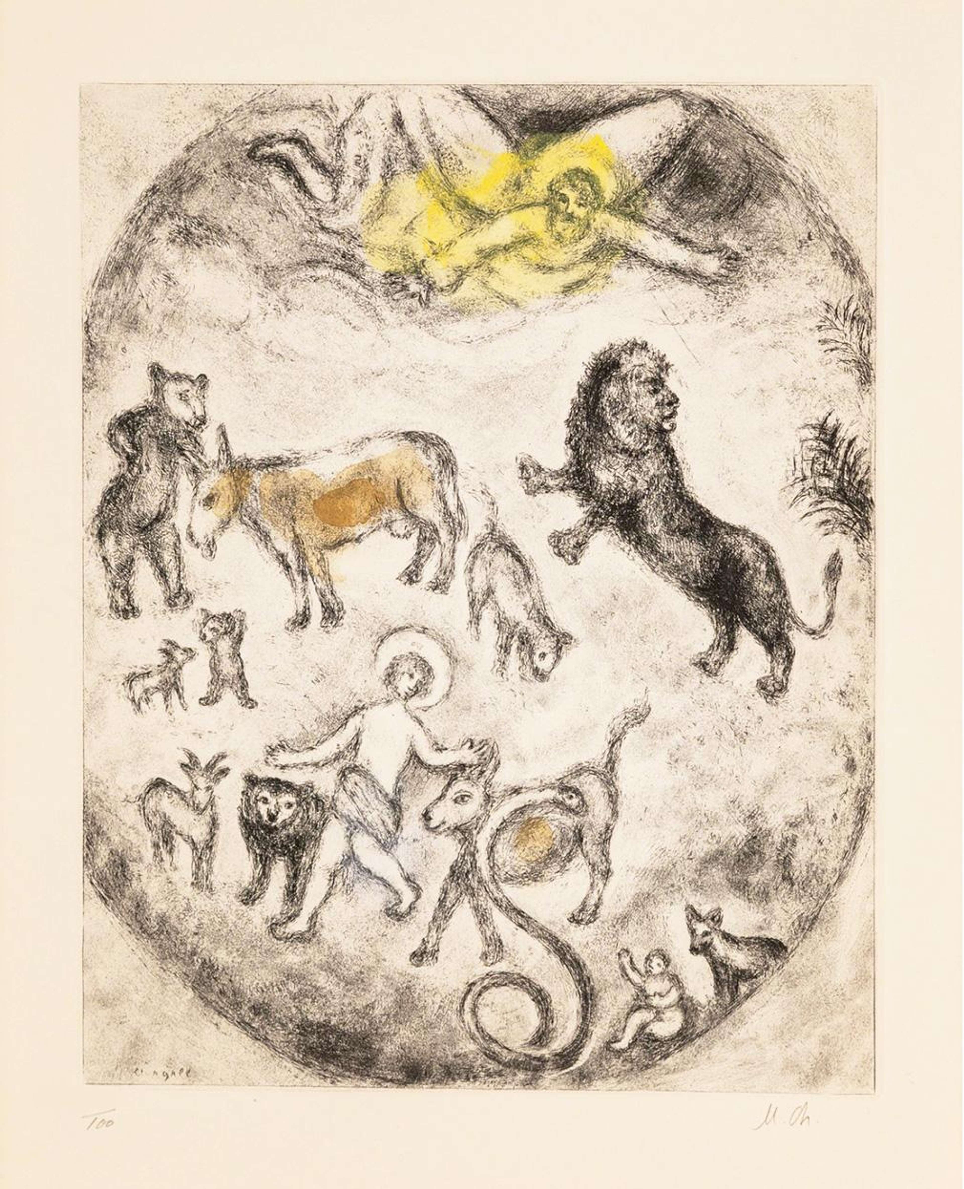 Reconciliation Of All The Creatures - Signed Print by Marc Chagall 1958 - MyArtBroker