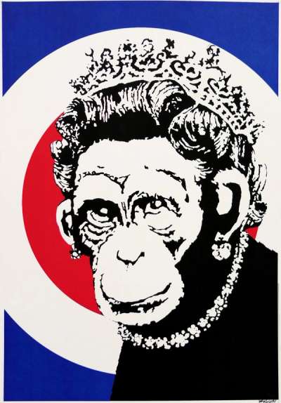 Monkey Queen - Signed Print by Banksy 2003 - MyArtBroker