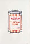 Soup Can (white, orange and raspberry) - Signed Print