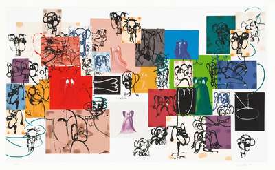 Paper Faces - Signed Print by George Condo 2000 - MyArtBroker