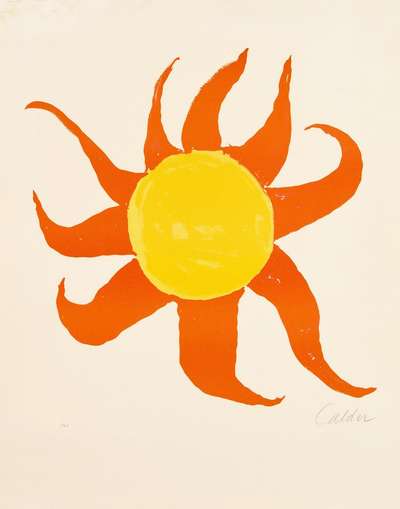 Red Sun - Signed Print by Alexander Calder 1970 - MyArtBroker